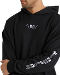 The RVCA Mens Lynes VA Hoodie in Black