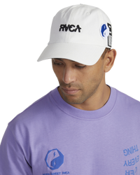 The RVCA Mens Painters Cap in Eggshell