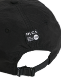 The RVCA Mens Pommier Palm Clipback Cap in Black