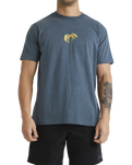 The RVCA Mens Buck T-Shirt in Duck Blue