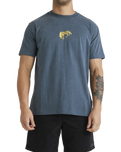 The RVCA Mens Buck T-Shirt in Duck Blue