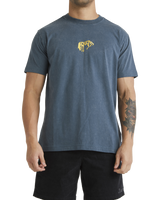 The RVCA Mens Buck T-Shirt in Duck Blue