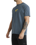 The RVCA Mens Buck T-Shirt in Duck Blue