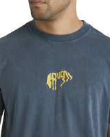 The RVCA Mens Buck T-Shirt in Duck Blue