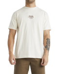 The RVCA Mens Roswell T-Shirt in Unbleached