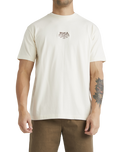 The RVCA Mens Roswell T-Shirt in Unbleached