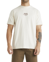 The RVCA Mens Roswell T-Shirt in Unbleached