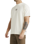 The RVCA Mens Roswell T-Shirt in Unbleached