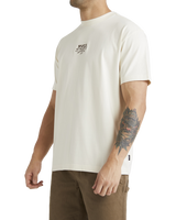 The RVCA Mens Roswell T-Shirt in Unbleached