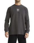 The RVCA Mens Lynes Va T-Shirt in Washed Black