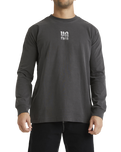 The RVCA Mens Lynes Va T-Shirt in Washed Black