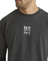 The RVCA Mens Lynes Va T-Shirt in Washed Black