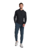 The Vuori Mens Strato Tech Hoodie in Black Heather