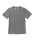 The Vuori Mens Strato Tech T-Shirt in Heather Grey