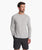 The Vuori Mens Waffle Crew Top in Light Heather Grey