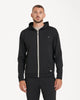 The Vuori Mens Coronado Full Zip Hoodie in Black Heather