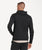 The Vuori Mens Coronado Full Zip Hoodie in Black Heather