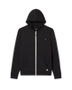 The Vuori Mens Coronado Full Zip Hoodie in Black Heather