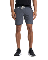 The Vuori Mens Banks Shorts in Charcoal Engineered Stripe