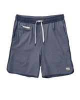 The Vuori Mens Banks Shorts in Charcoal Engineered Stripe