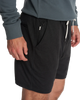 The Vuori Mens Ponto Shorts in Black Heather