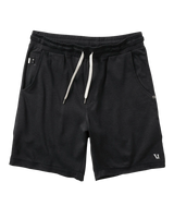 The Vuori Mens Ponto Shorts in Black Heather