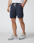 The Vuori Mens Ponto Shorts in Midnight Heather