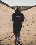 The Dryrobe Advance Short Sleeved in Black & Pink