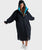 The Dryrobe Advance Long Sleeved in Black & Blue