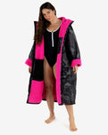 The Dryrobe Advance Long Sleeved in Black Camo & Pink