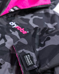 The Dryrobe Advance Long Sleeved in Black Camo & Pink