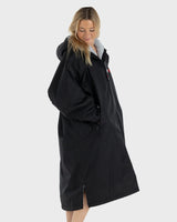 The Dryrobe Advance Long Sleeved in Black & Grey