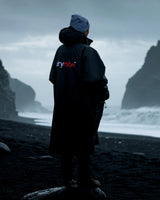 The Dryrobe Advance Long Sleeved in Black & Grey