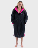 The Dryrobe Advance Long Sleeved in Black & Pink