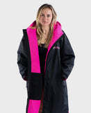 The Dryrobe Advance Long Sleeved in Black & Pink