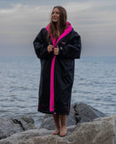 The Dryrobe Advance Long Sleeved in Black & Pink