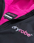 The Dryrobe Advance Long Sleeved in Black & Pink