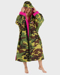 The Dryrobe Advance Long Sleeved in Camo & Pink