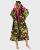 The Dryrobe Advance Long Sleeved in Camo & Pink