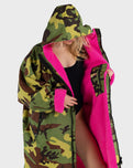 The Dryrobe Advance Long Sleeved Dryrobe in Camo & Grey