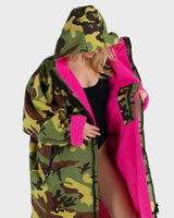 The Dryrobe Advance Long Sleeved (2022) in Camo & Pink