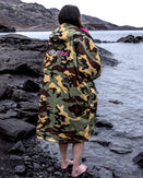 The Dryrobe Advance Long Sleeved Dryrobe in Camo & Grey