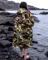 The Dryrobe Advance Long Sleeved (2022) in Camo & Pink