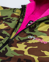 The Dryrobe Advance Long Sleeved (2022) in Camo & Pink