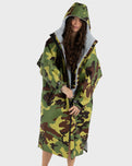 The Dryrobe Advance Long Sleeved Dryrobe in Camo & Grey