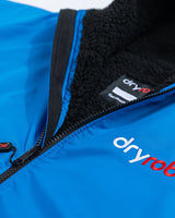 The Dryrobe Advance Long Sleeved Dryrobe in Cobalt Blue & Black