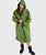 The Dryrobe Advance Long Sleeved Dryrobe in Dark Green & Black