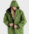 The Dryrobe Advance Long Sleeved Dryrobe in Dark Green & Black