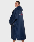 The Dryrobe Advance Long Sleeved in Navy & Grey