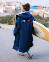 The Dryrobe Advance Long Sleeved in Navy & Grey